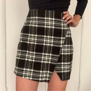 NWOT Abercrombie & Fitch plaid wool skirt